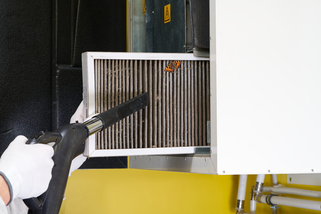 HVAC coil cleaning