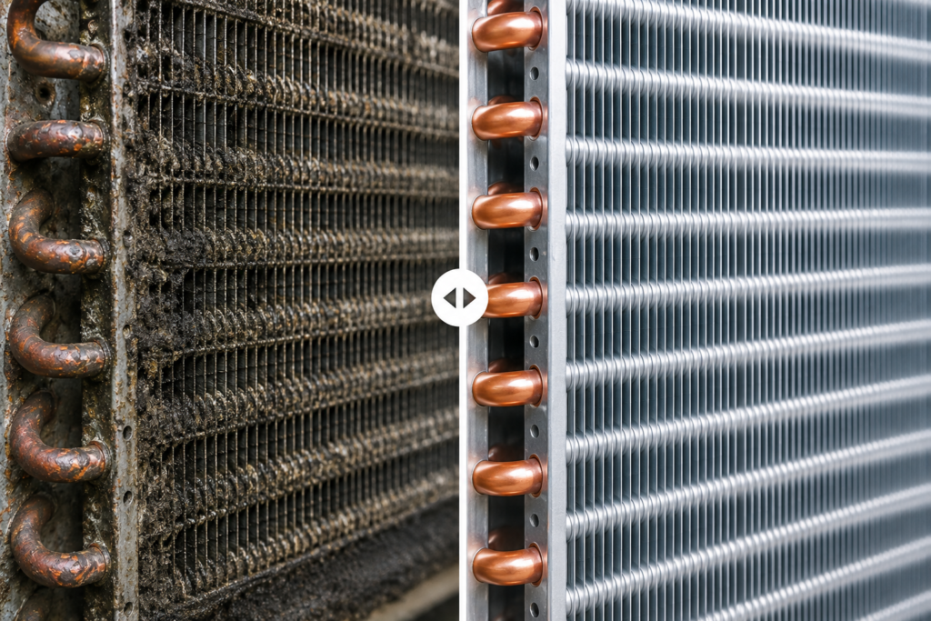 Standard HVAC Coil Cleaning vs. Probiotic HVAC Coil Cleaning
